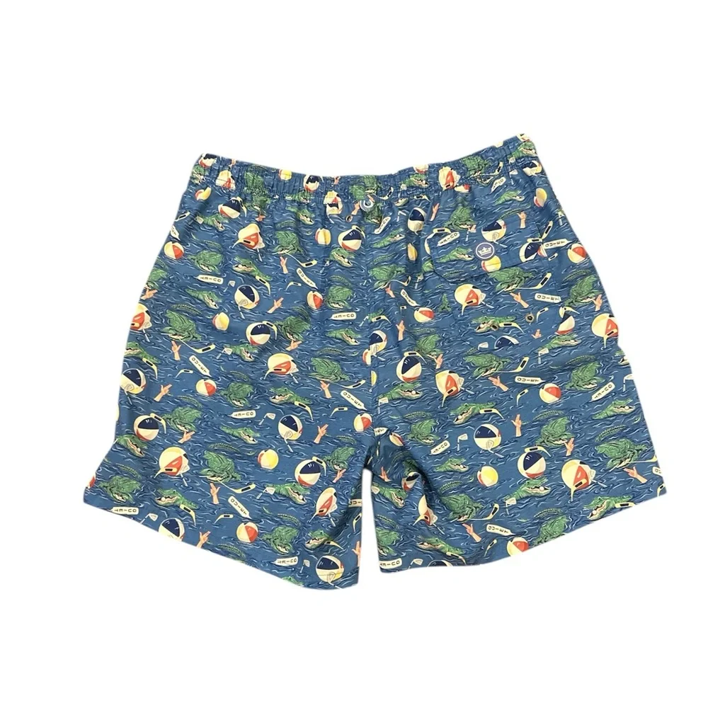 Peter Millar Men’s Size Large Crown Golf Gator Gimmie Swim‎ Trunks EUC